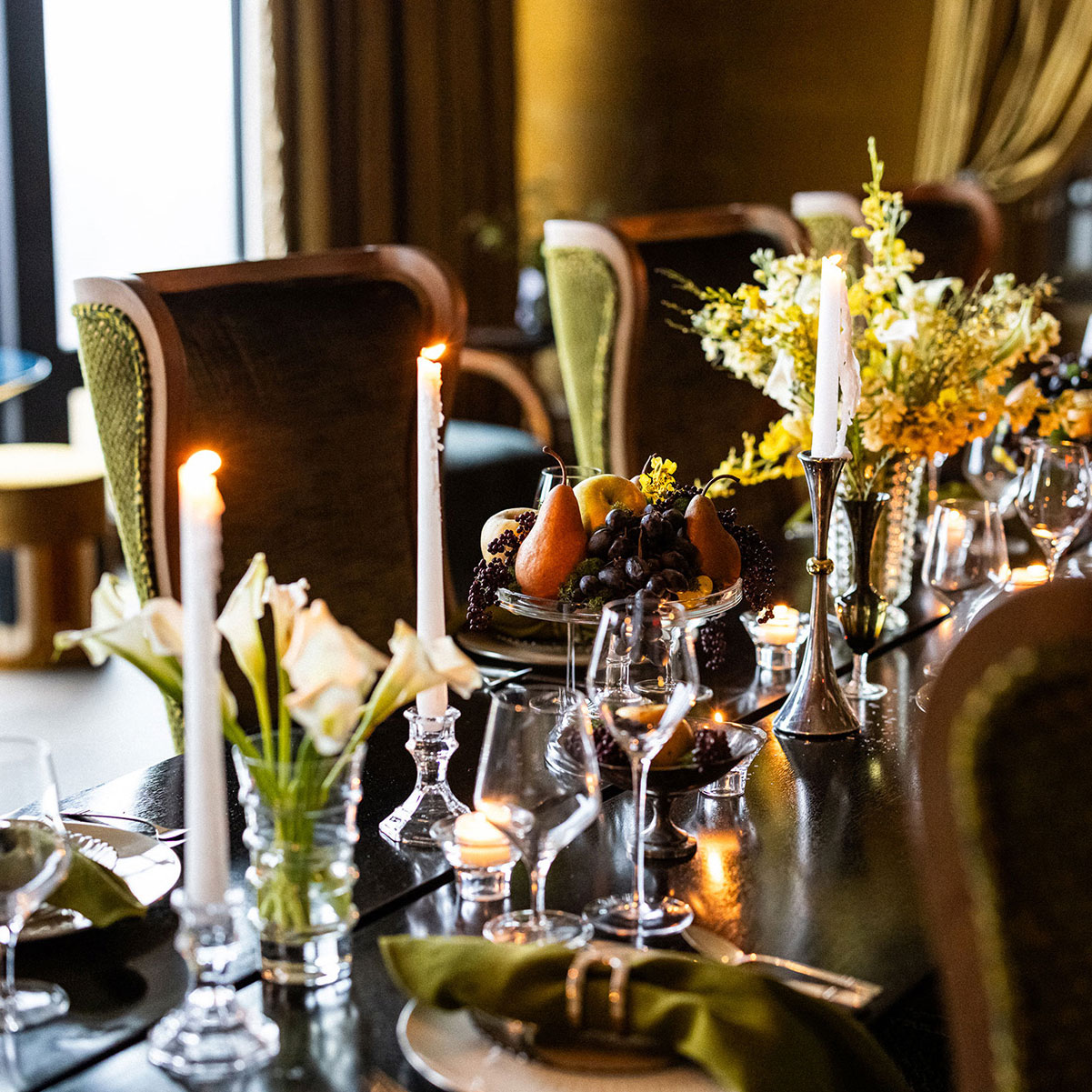 A gorgeous dining table at Klocke Estate