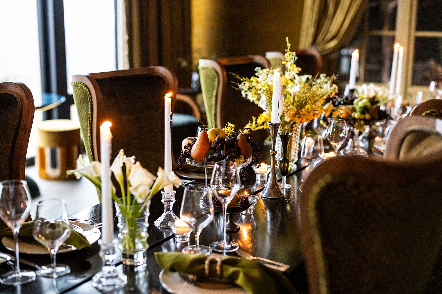 A gorgeous dining table at Klocke Estate