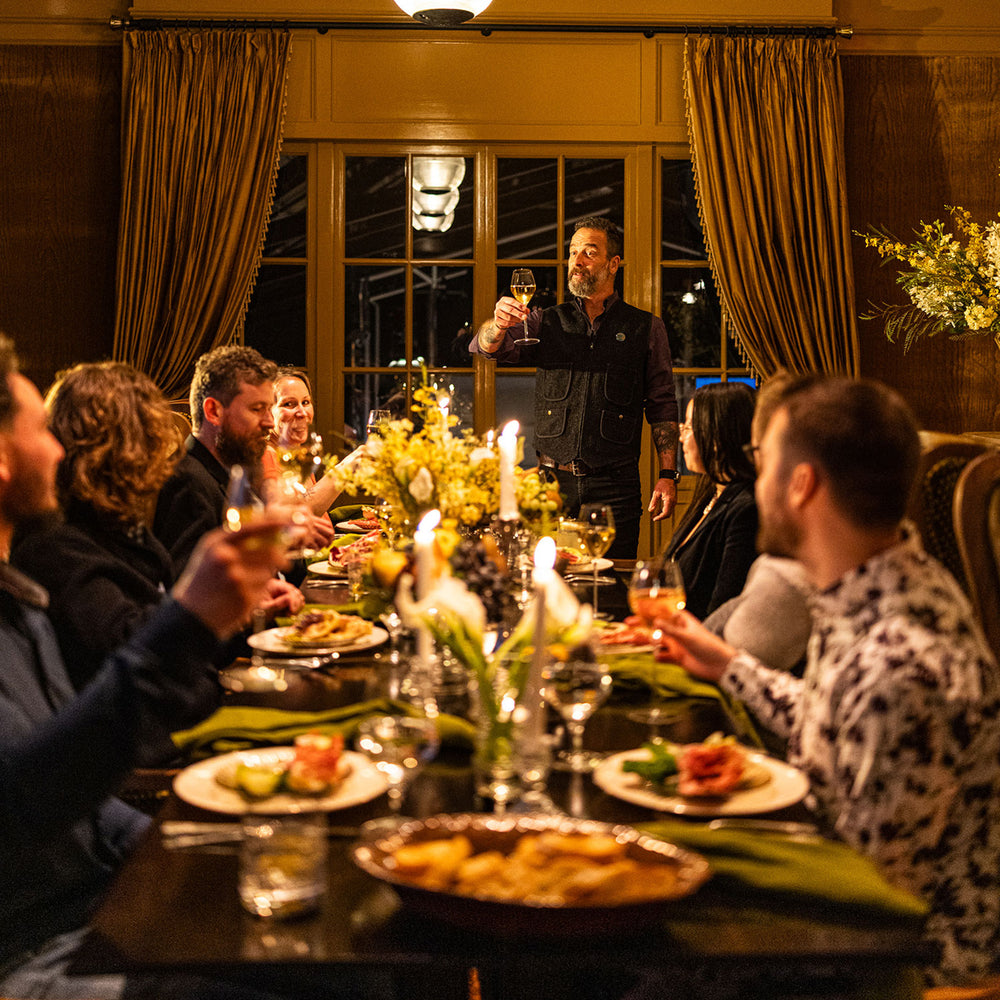 A holiday party in the Salon at Klocke Estate