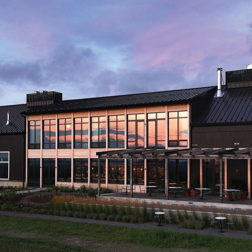 A sunset view of Klocke Estate