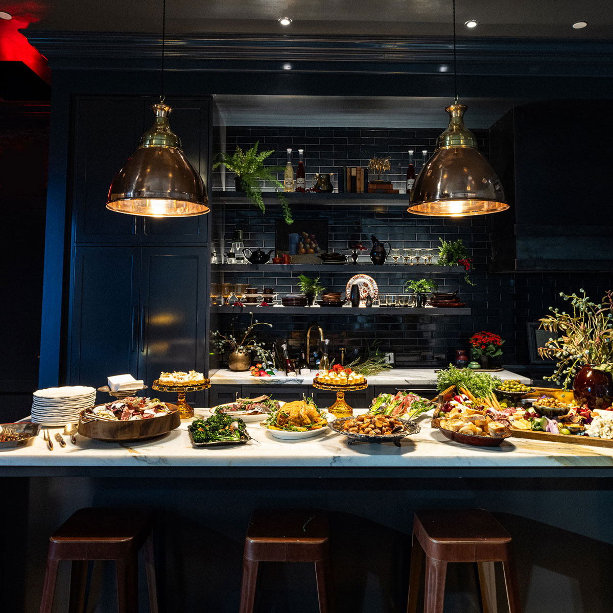 The buffet at Klocke Estate