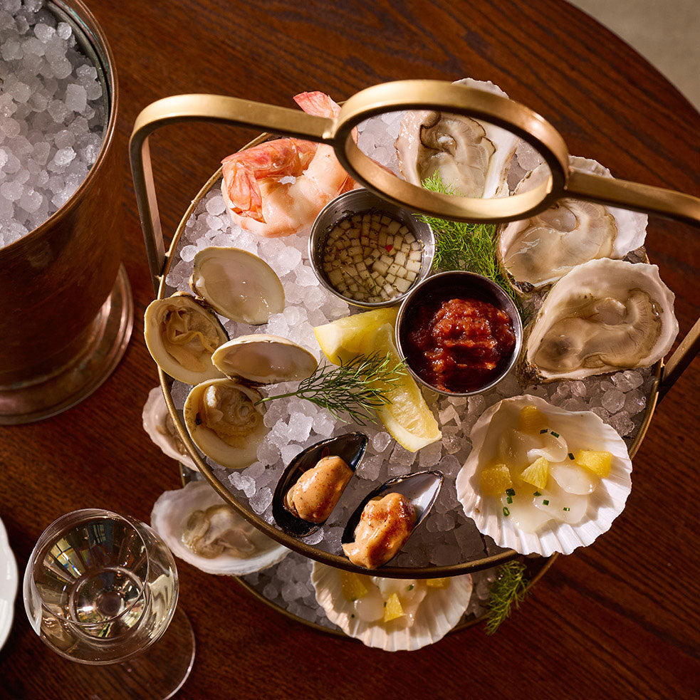 A seafood platter served at the Klocke Estate Restaurant